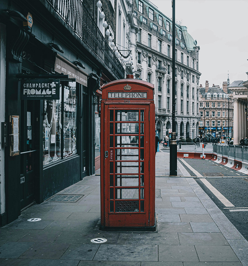British phone booth